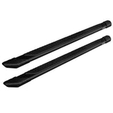 Raptor 2015+ F150 Super Cab/2017-2022 F250/350 Super Duty Super Cab 5 Inch Black Textured Aluminum Tread Steps