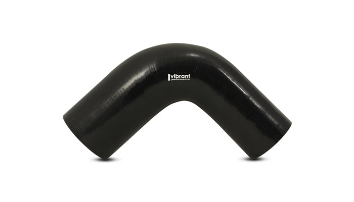Vibrant Performance - 19792 - 90 Degree Reducer Elbow, 3.00 in. I.D. x 2.25 in. I.D. x 4.00 in. Leg Length - Black