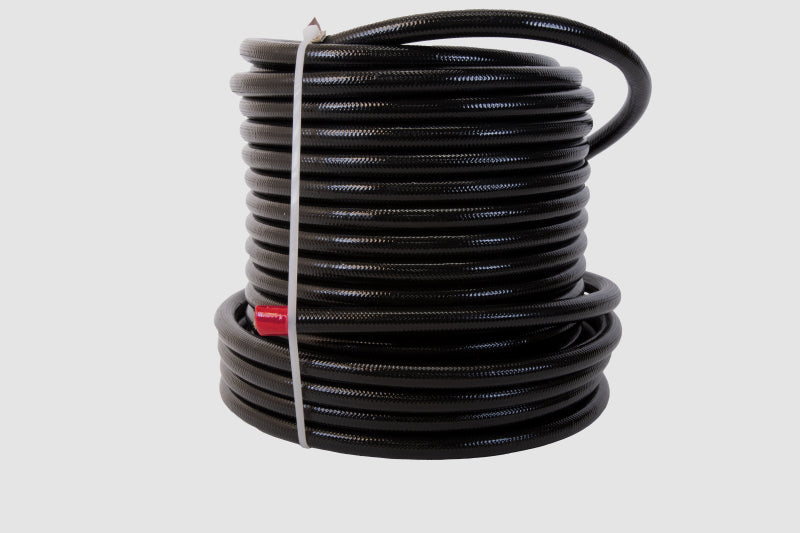 Aeromotive Tuyau de carburant PTFE tressé inox à gaine noire - AN-08 x 16ft