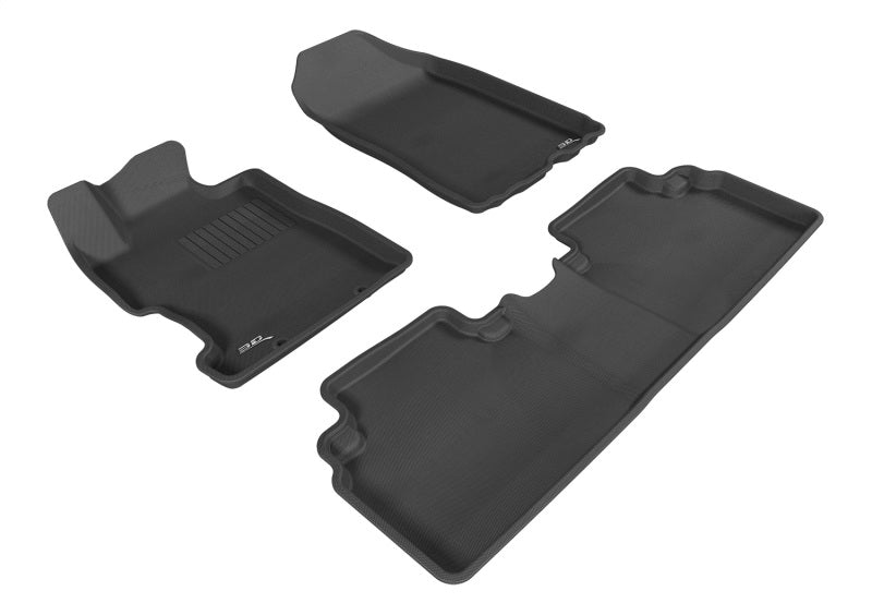 3D MAXpider Tapis de sol Kagu 1re et 2e rangées 2006-2011 Honda Civic berline - noir