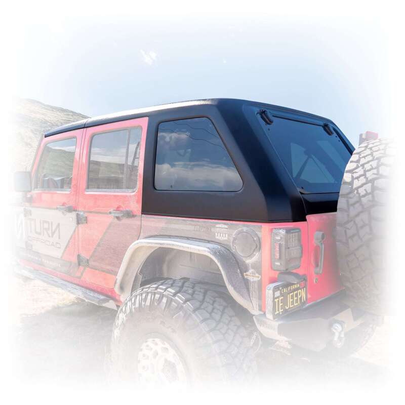 Turn Offroad Toit rigide Fastback 2 pièces 2007-2018 Jeep JK 4 portes