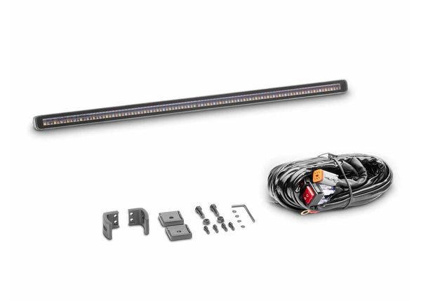 Go Rhino 20In Flash Series Single Multi Function Light Bar Blk (750002014CBS)