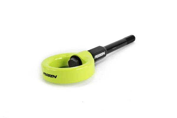 PERRIN 02-07 Subaru WRX/STI Tow Hook Kit (Front) - Neon Yellow