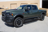 Raptor Series Oval Running Boards Black Textured Aluminum - Part# 2002-0062BT