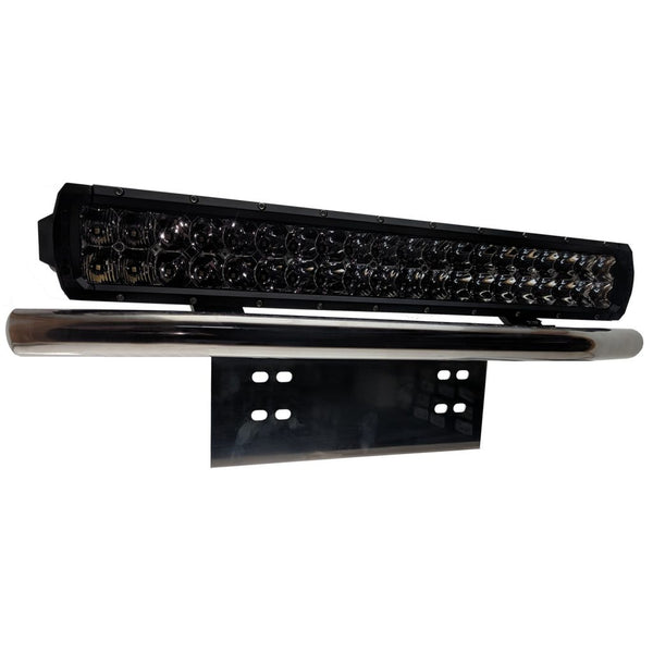 Brightsource Light Parts Universal Mount for front License Plate 1.25in Tube Dia. 23in length Polished Stainless