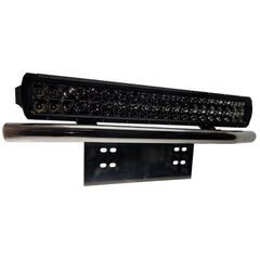 Brightsource Light Parts Universal Mount - Front License Plate 1.25 in. Tube Dia. 23 in. Length - Black Stainless