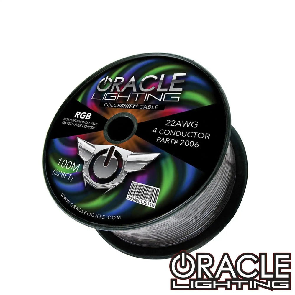 Oracle 22AWG 4 Conductor RGB Installation Wire 100M (328ft) Spool - RGB