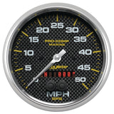 GAUGE, SPEEDOMETER, 5", 50MPH, GPS, MARINE CARBON FIBER