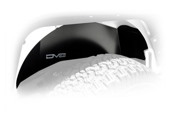 DV8 Offroad 2007-2018 Wrangler Inner Fender Rear Black Aluminum