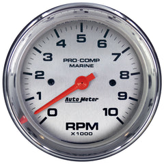 AutoMeter 3-3/8" IN-Dash Tachometer, 0-10,000 RPM, Marine Chrome Ultra-Lite
