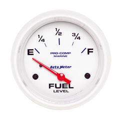 AutoMeter 2-5/8" Fuel Level, 240-33 Ohm, Marine White