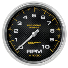 AutoMeter 5" IN-Dash Tachometer, 0-10,000 RPM, Marine Carbon Fiber