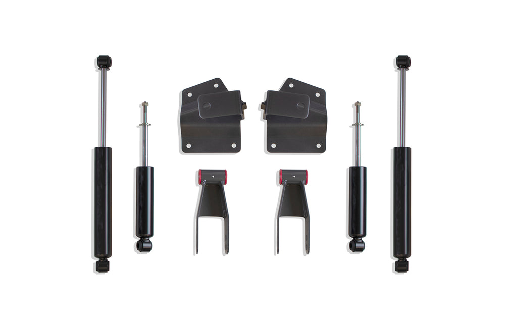 Component Box for MaxTrac 2"/4" Lowering Kit — 4" Rear Lowering Box Kit (Spindle Drop) — 1999-2006 Chevy Silverado 1500 / GMC Sierra 1500 & 2001-2006 Chevy Silverado 1500 HD / GMC Sierra 1500 HD, 2WD (200941)