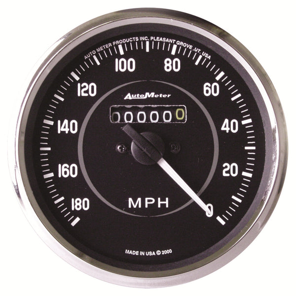 AutoMeter Indicateur de vitesse 4 po, 0-180 MPH, Cobra - poli (201005)