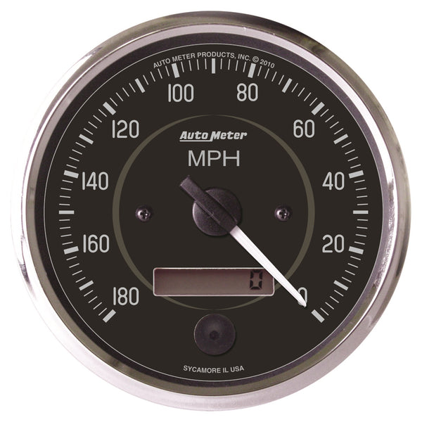AutoMeter Indicateur de vitesse 4 po, 0-180 MPH, Cobra - poli (201013)