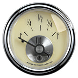 2-1/16" FUEL LEVEL, 0-90 Ohm, PRESTIGE ANT IVORY