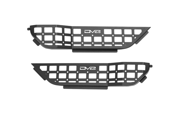 DV8 Offroad 2018-2023 Wrangler/2020-2023 Gladiator Front Door Pocket Molle Panels Black