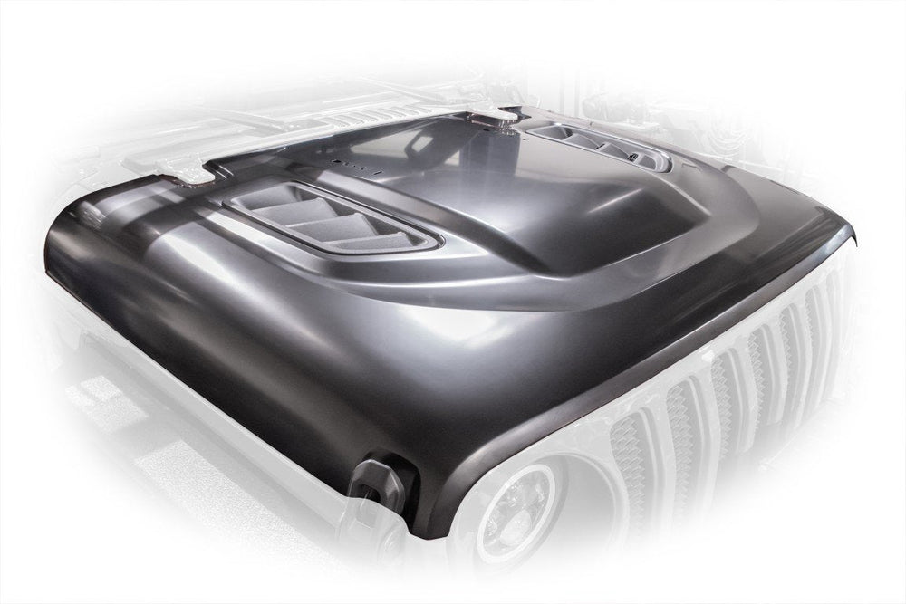 DV8 Offroad Jeep JL Rubicon Replica Hood 18Present JL Wrangler 2 And 4 Door