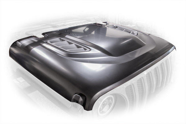 DV8 Offroad Jeep JL Rubicon Replica Hood 18Present JL Wrangler 2 And 4 Door