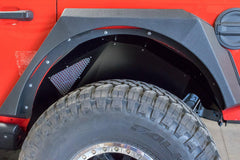 DV8 Offroad Jeep JL Inner Fenders (Rear Black) 18Present Wrangler JL