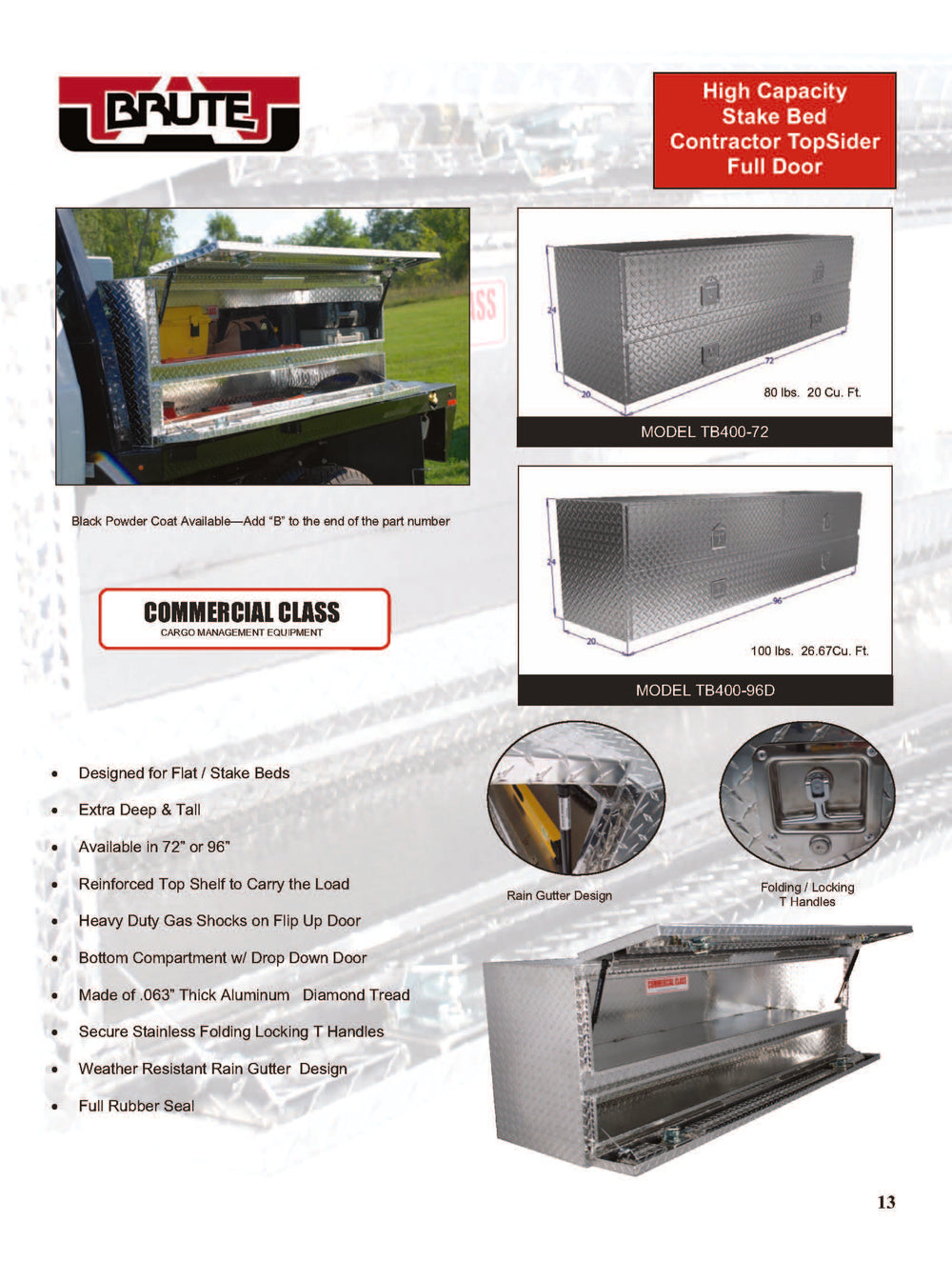 Unique Truck Accessories Tool Box — 96" (UNITB400-96D)