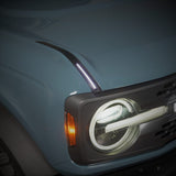 Putco 2021+ Bronco Luminix Drl Led Lights (Replaces Factory Hood Side Hinges)