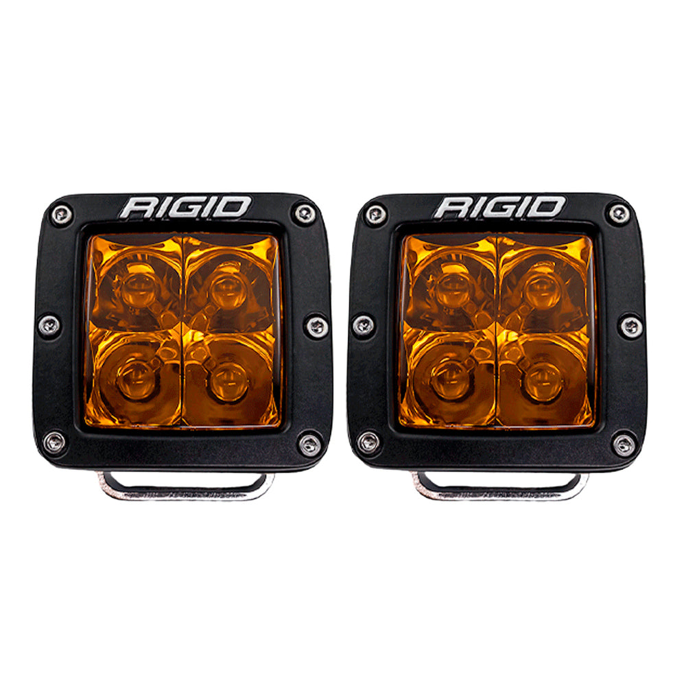 Rigid Industries Dseries Spot With Amber Pro Lens Pair