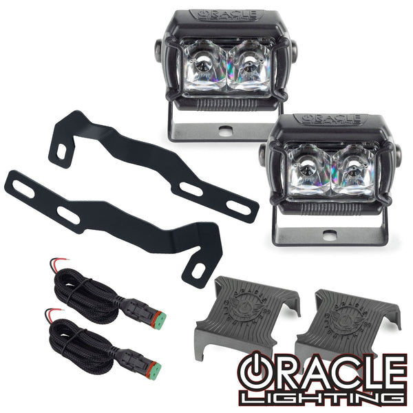 Oracle 16-23 Toyota Tacoma (3rd Gen) A-Pillar Hood Mount Brackets w/ VEGA Series 2 Spotlights