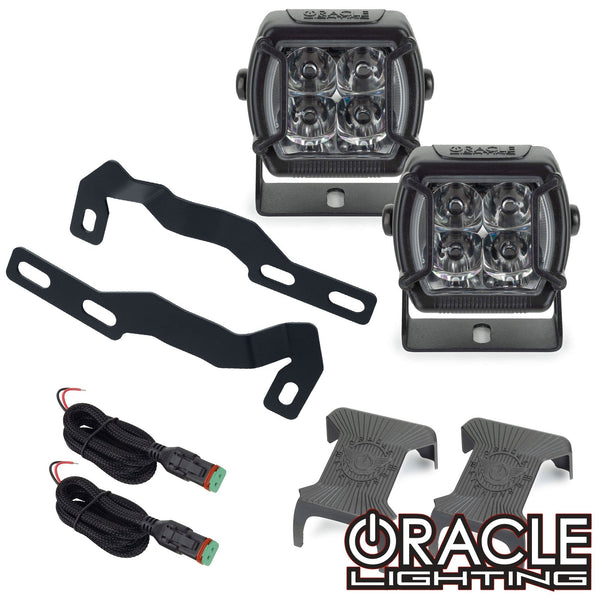 Oracle 16-23 Toyota Tacoma (3rd Gen) A-Pillar Hood Mount Brackets w/ VEGA Series 4 Spotlights