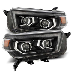 AlphaRex Phares à projecteur PRO-Series style Plank avec clignotant séquentiel/feux de jour 10-13 Toyota 4Runner - noir