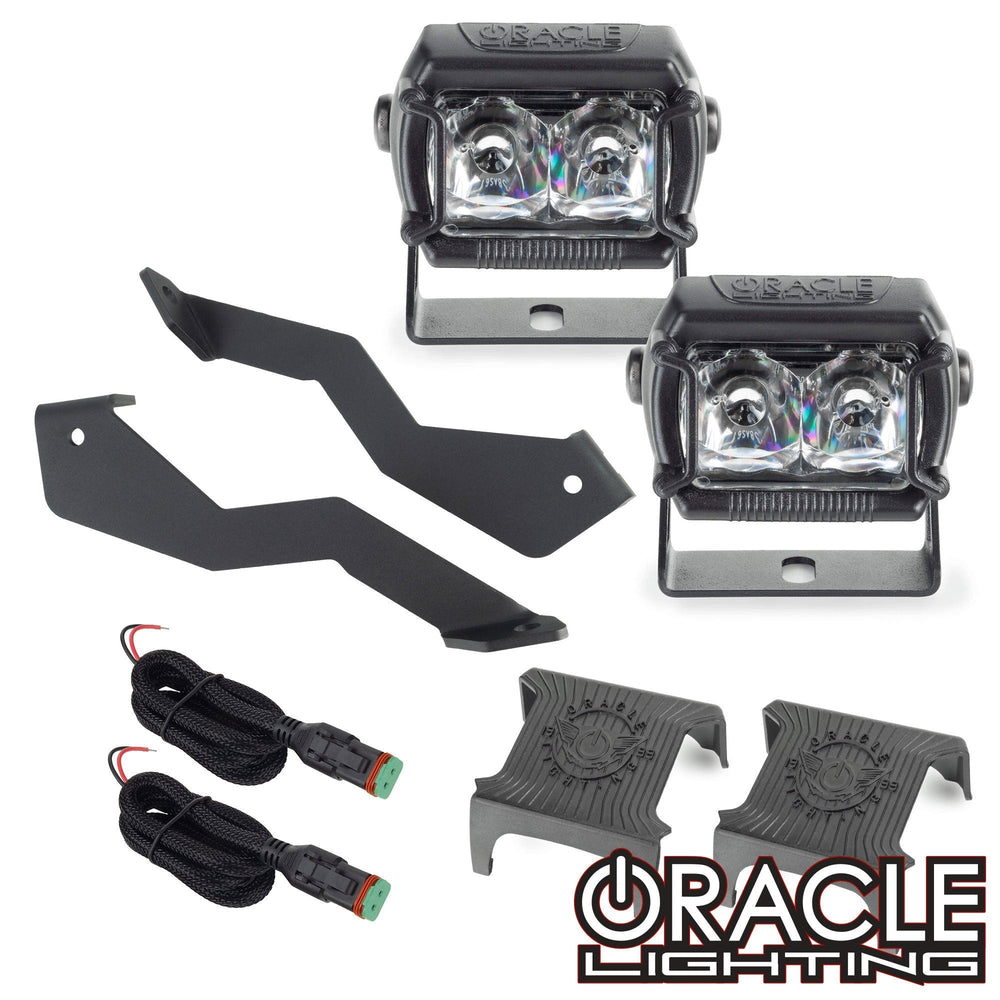 Oracle 04-14 Ford F-150 / Raptor A-Pillar Hood Mount Brackets w/ VEGA Series 2 Spotlights