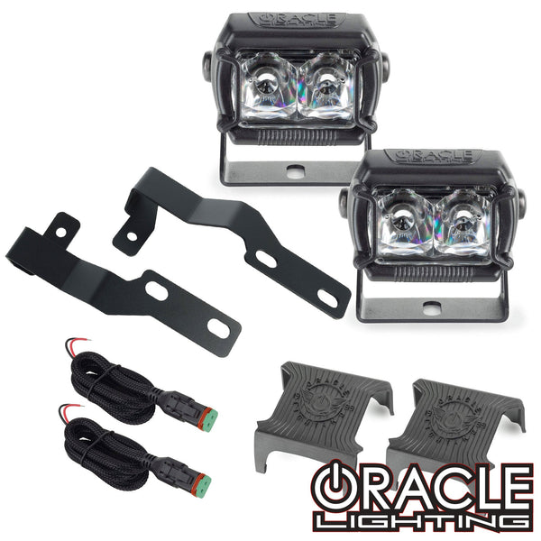 Oracle 05-14 Toyota Tacoma A-Pillar Hood Mount Brackets w/ VEGA Series 2 Spotlights