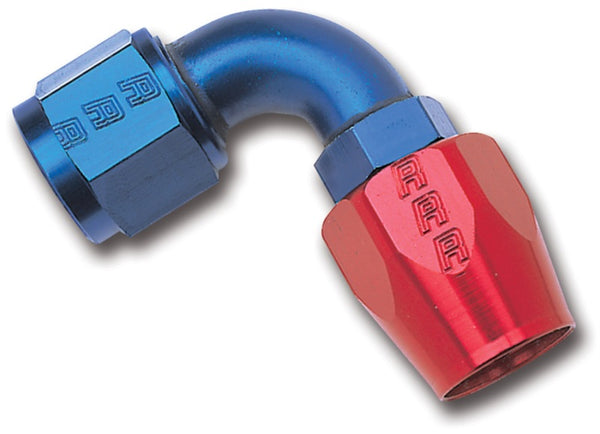 Russell Performance Embout de tuyau -16 AN rouge/bleu à pleine circulation 90 degrés