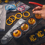KC HiLiTES Lentille à faisceau combiné jaune Performance FLEX ERA DEL pour barres lumineuses