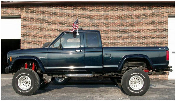 Bushwacker Fender Flare Cutout Style 2pc Rear - Matte Black (BW21008-11)