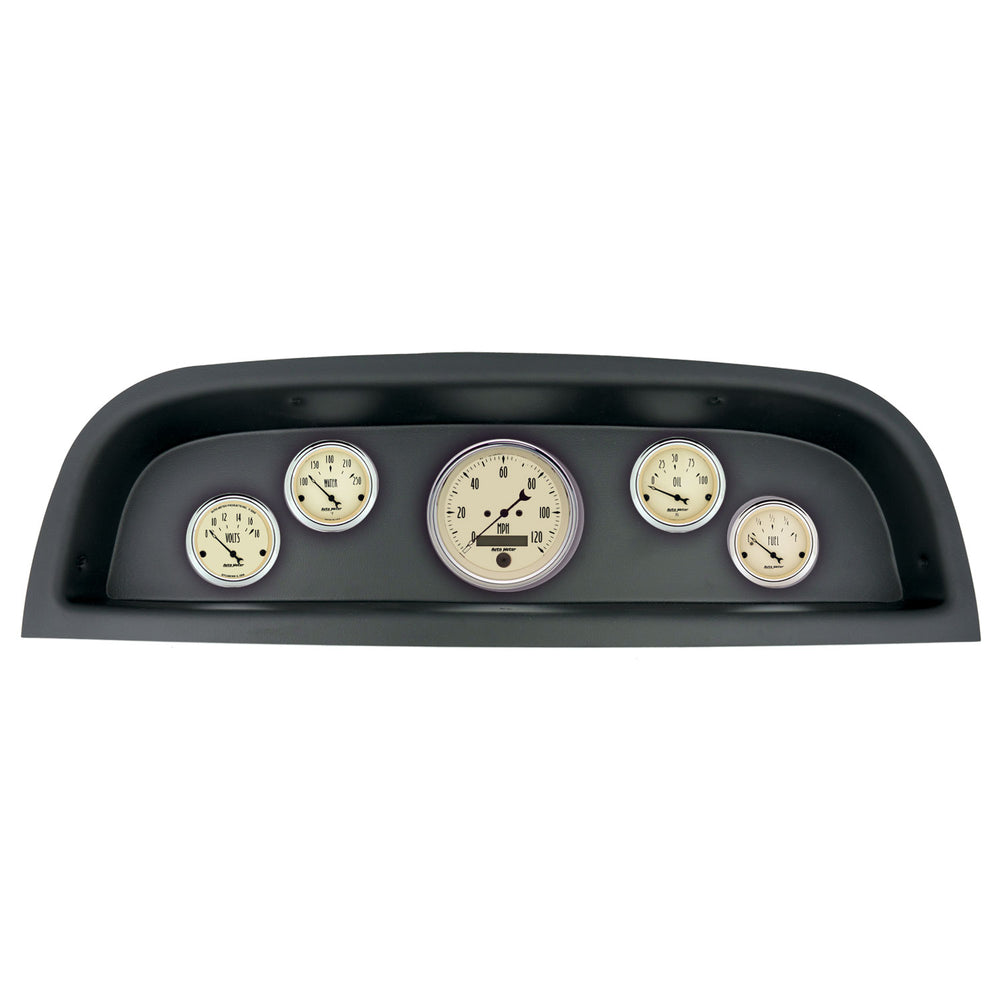 AutoMeter 5 Gauge Direct-Fit Dash Kit, Chevrolet Truck 60-63, Antique Beige
