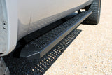 Raptor 1999-2016 F250/F350 Super Duty Crew 6.5 In Sawtooth Slide Track Running Boards Black Textured Aluminum