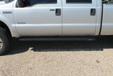 Raptor 1999-2016 F250/F350 Super Duty Crew 6.5 In Sawtooth Slide Track Running Boards Black Textured Aluminum