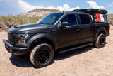 Raptor 2004-2024 Titan/Titan Xd Crew Cab Running Boards Steps 6.5 In Sawtooth Slide Track Black Aluminum