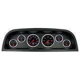 6 GAUGE DIRECT-FIT DASH KIT, CHEVROLET TRUCK 60-63, DESIGNER BLACK