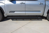 Raptor 2022+ Tundra Crewmax Cab 6.5In Sawtooth Slide Track Running Boards Black Txd Aluminum