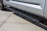 Raptor 2022+ Tundra Crewmax Cab 6.5In Sawtooth Slide Track Running Boards Black Txd Aluminum