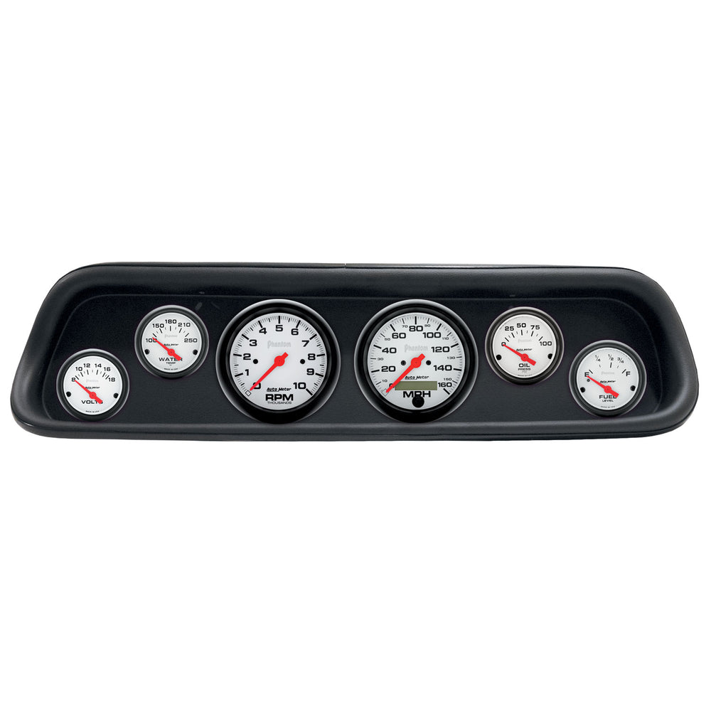 AutoMeter 6 Gauge Direct-Fit Dash Kit, Ford Mustang 64-65, Phantom