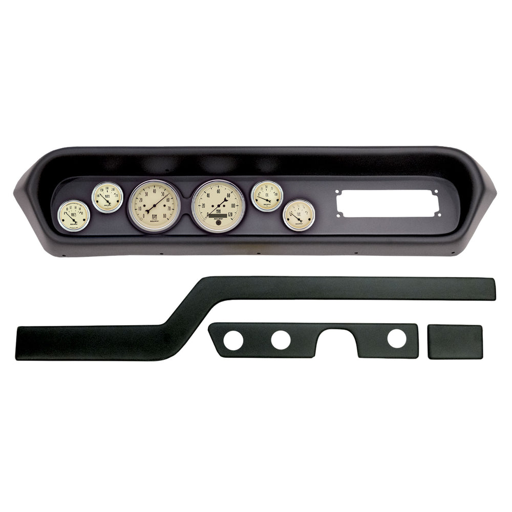 AutoMeter 6 Gauge Direct-Fit Dash Kit, Pontiac Gto/Lemans 64-65, Antique Beige