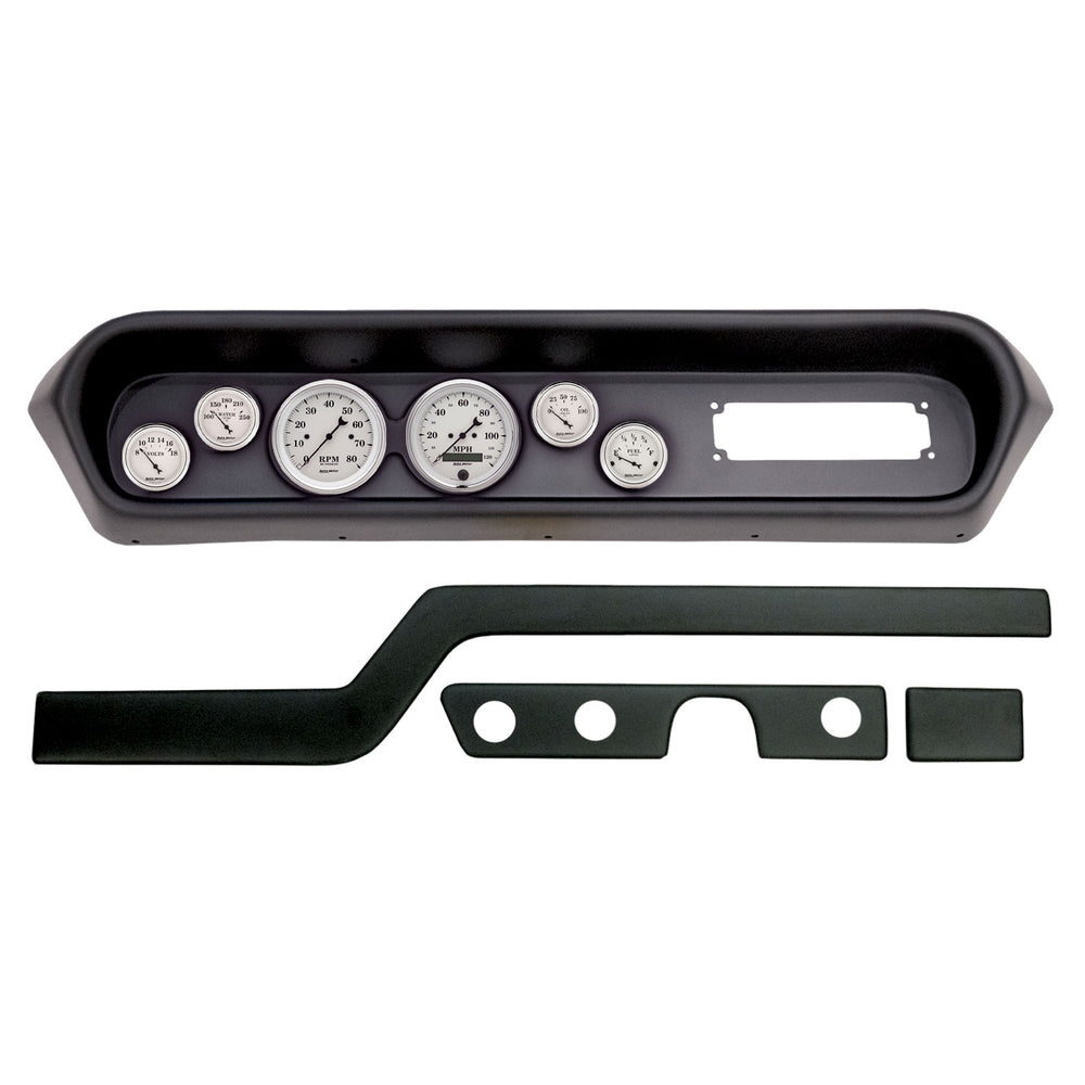 AutoMeter 6 Gauge Direct-Fit Dash Kit, Pontiac Gto/Lemans 64-65, Old Tyme White