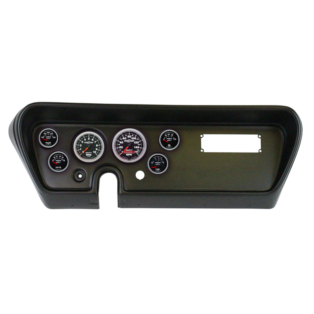 AutoMeter 6 Gauge Direct-Fit Dash Kit, Pontiac Gto 66, Sport-Comp II