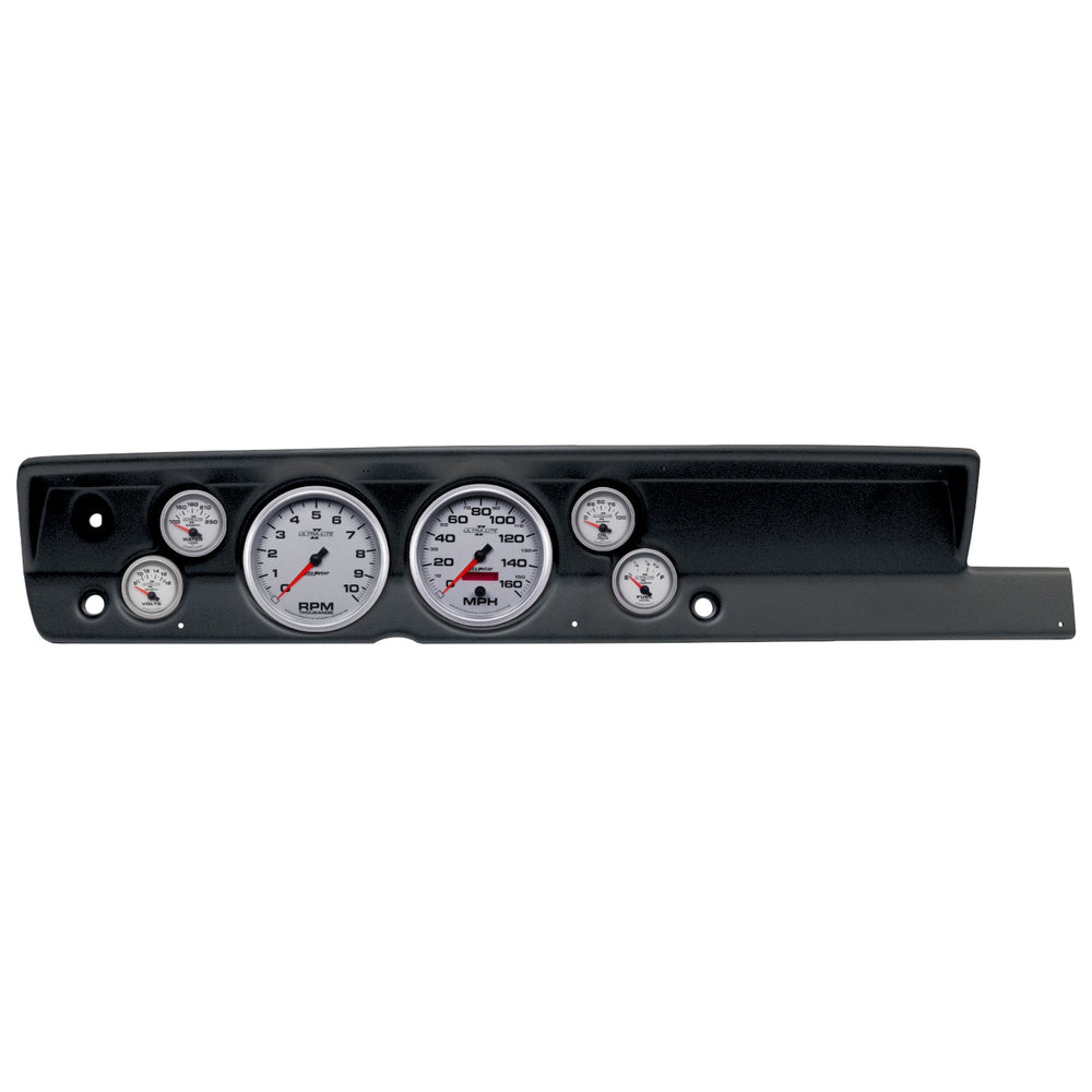 AutoMeter 6 Gauge Direct-Fit Dash Kit, Plymouth Cuda 67-69, Ultra-Lite II (2117-14)