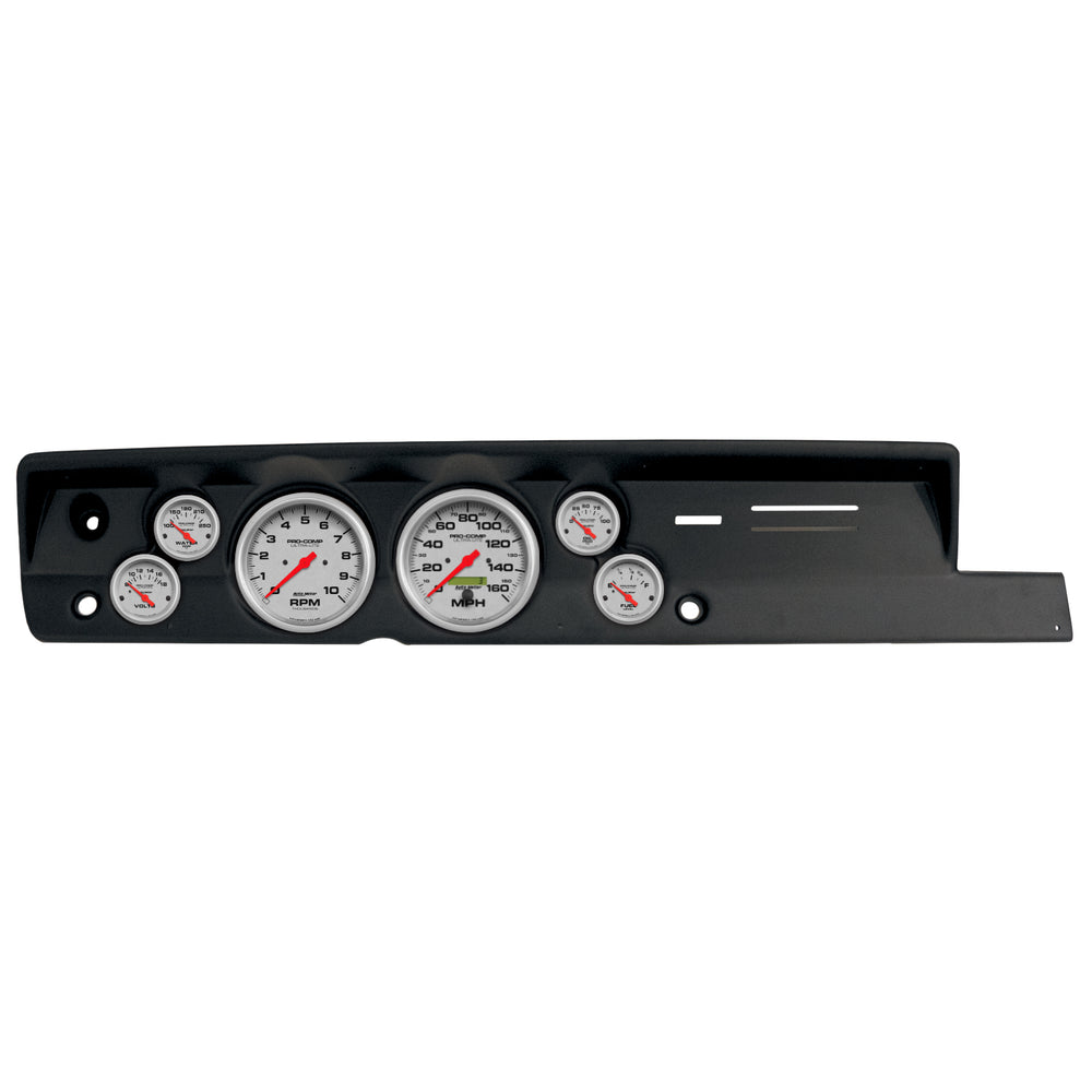 AutoMeter 6 Gauge Direct-Fit Dash Kit, Plymouth Cuda 67-69, Ultra-Lite (2118-13)