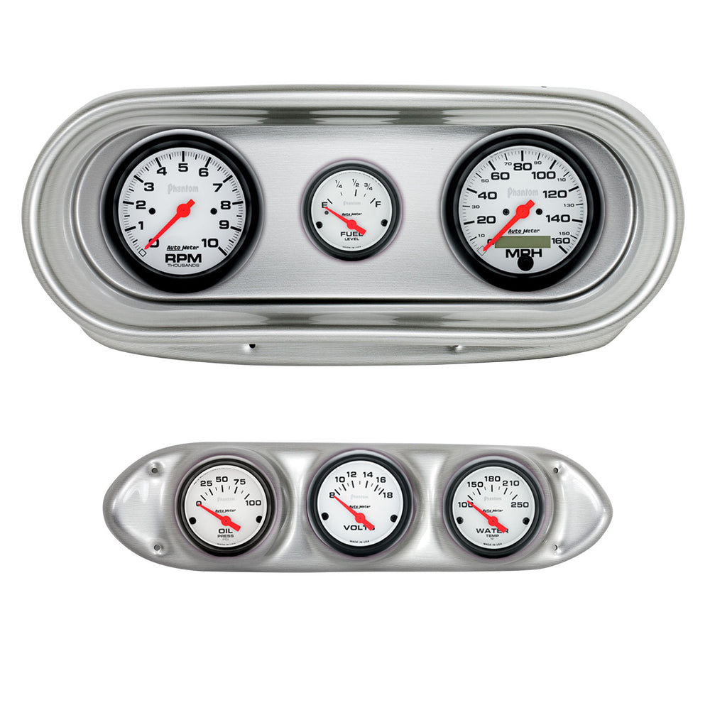 AutoMeter 6 Gauge Direct-Fit Dash Kit, Nova 62-65, Phantom