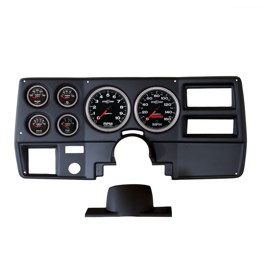 AutoMeter 6 Gauge Direct-Fit Dash Kit, Chevy Truck / Suburban 73-83, Sport-Comp II